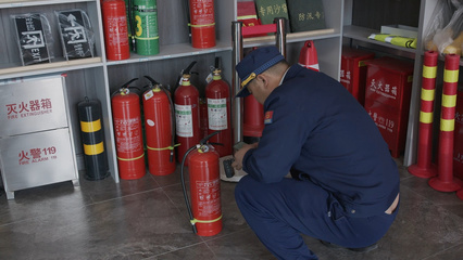 綏化市消防救援支隊開展滅火器專項抽查工作，筑牢消防安全防線